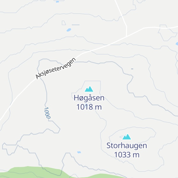 Map of Høgåsen