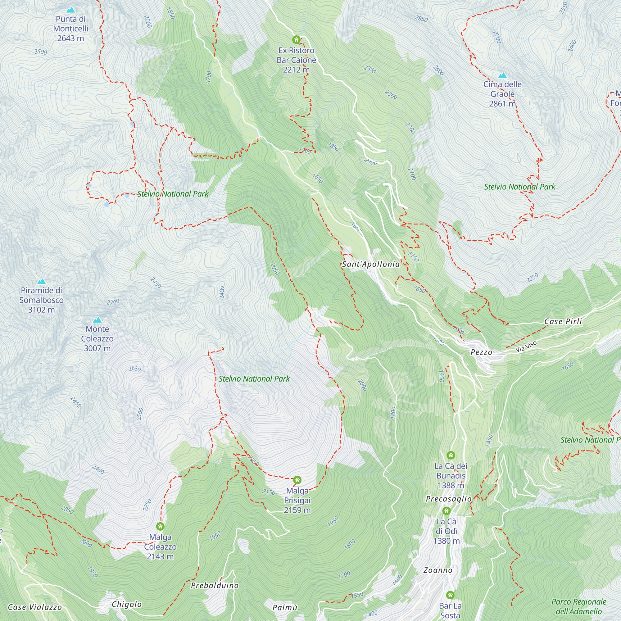 Malga Somalbosco map