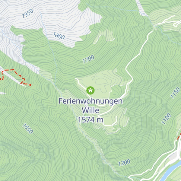 Map of Ferienwohnungen Wille