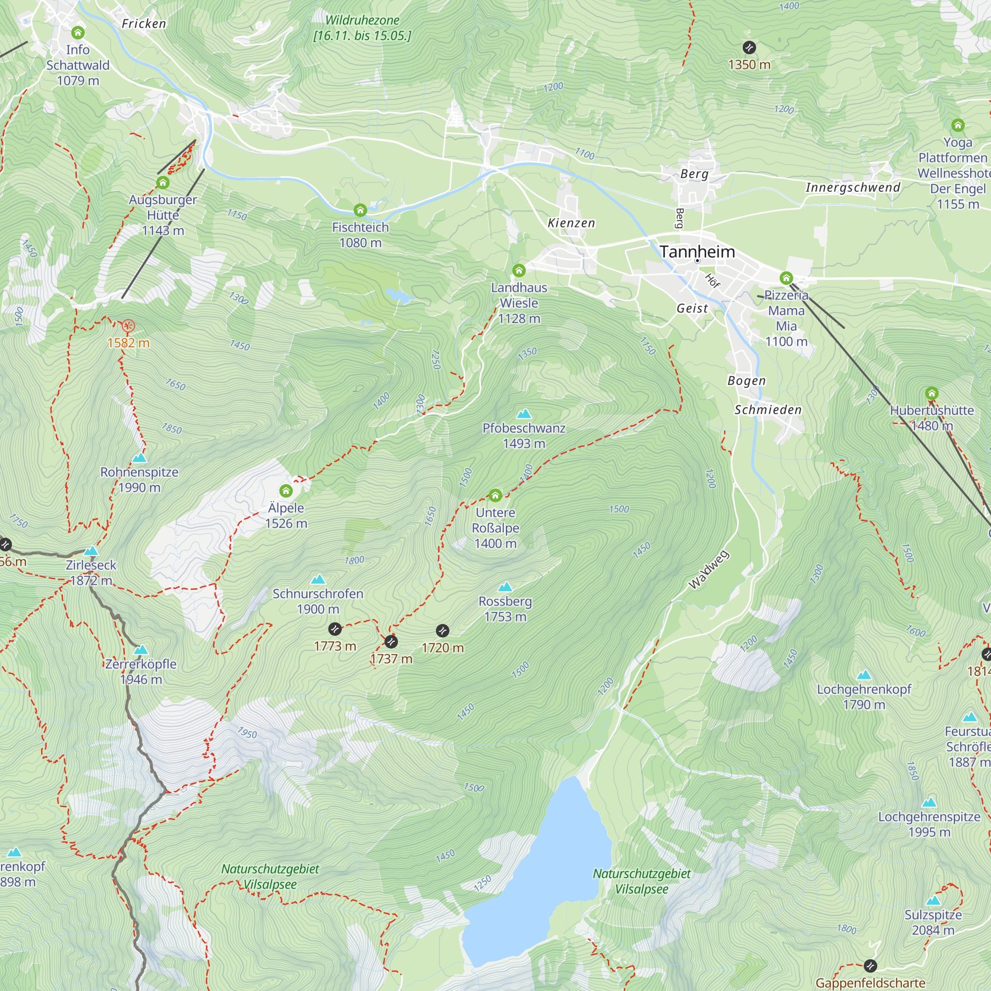 Untere Roßalpe map