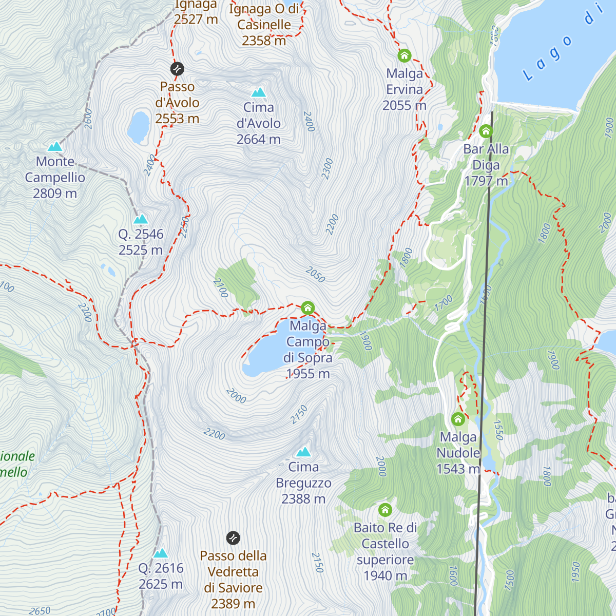 Malga Campo di Sopra map