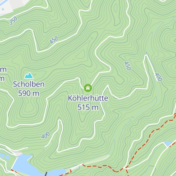 Map of Köhlerhütte