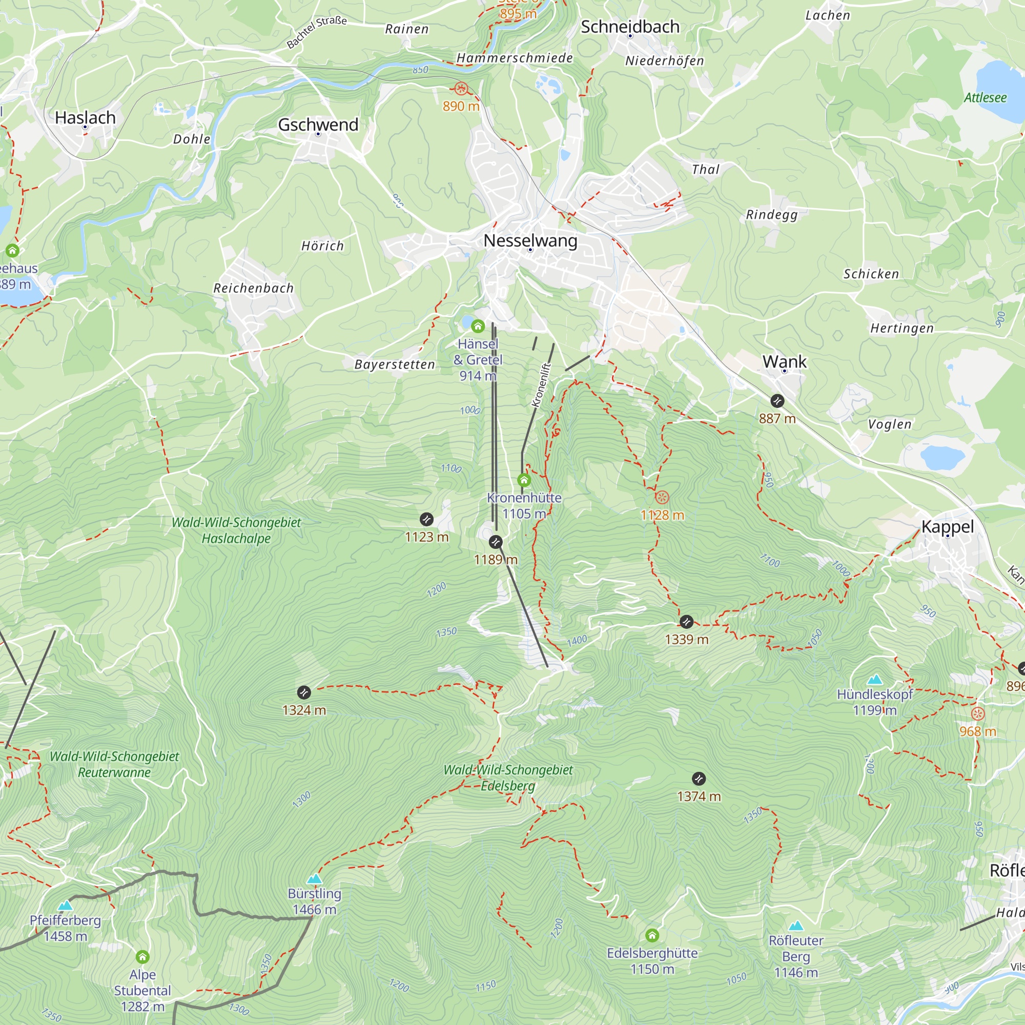 Kempter Hütte map
