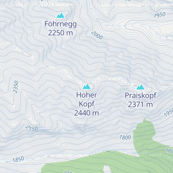 Map of Hoher Kopf