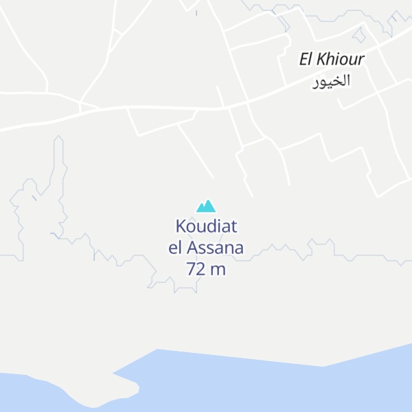 Map of Koudiat el Assana