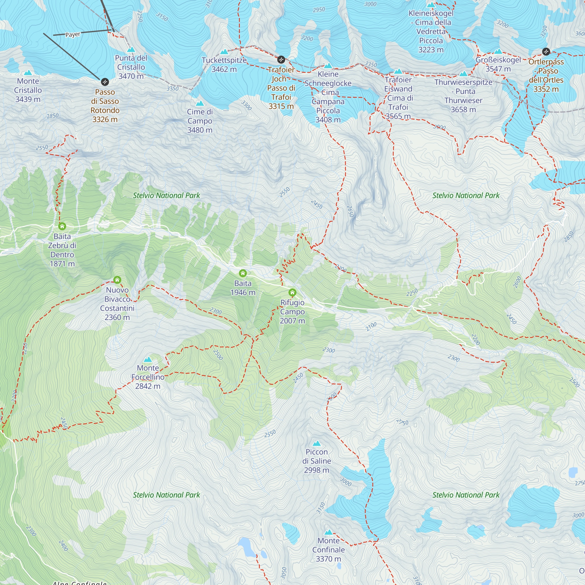 Rifugio Campo map
