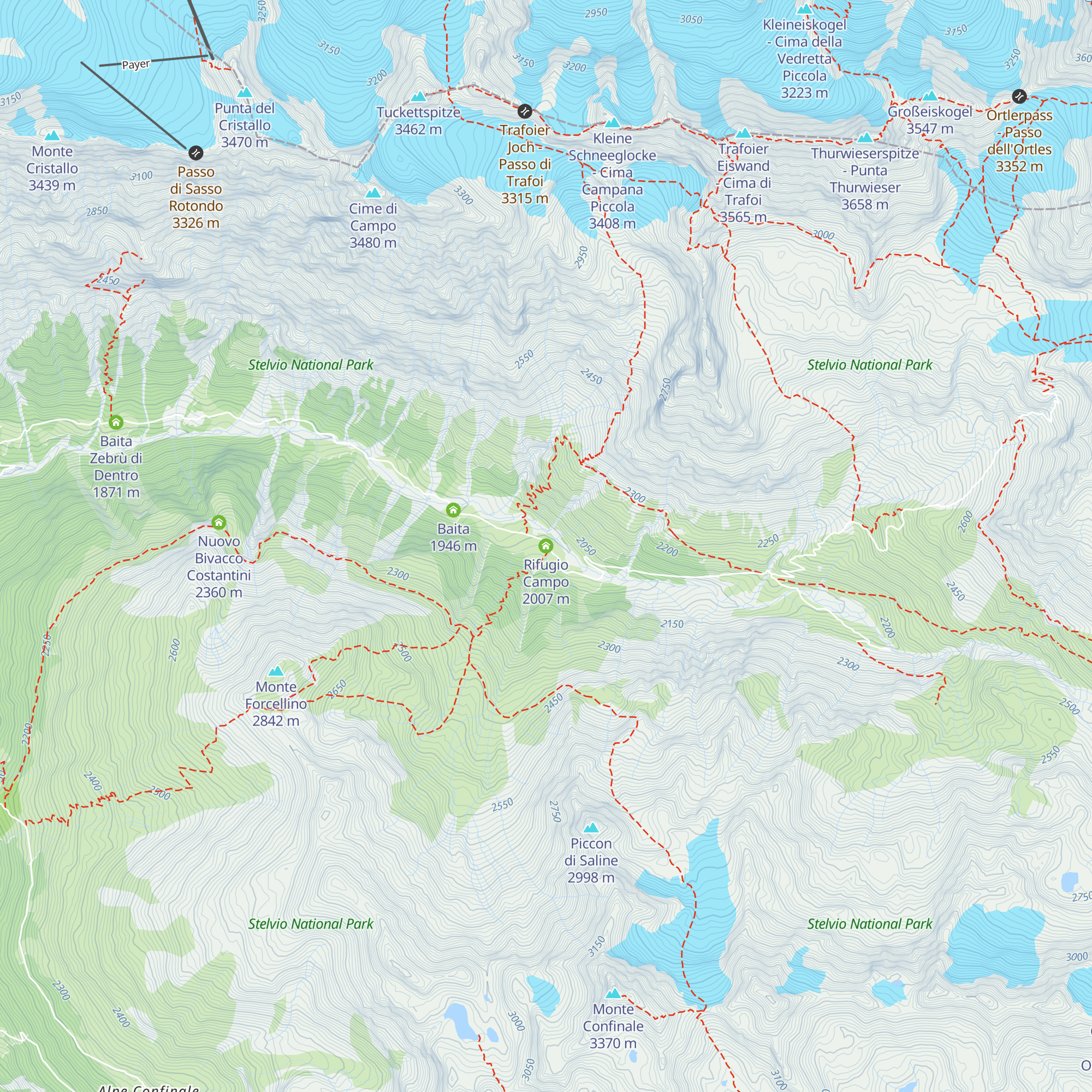 Rifugio Campo map