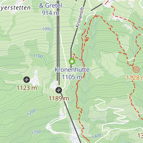 Map of Burger Hütte