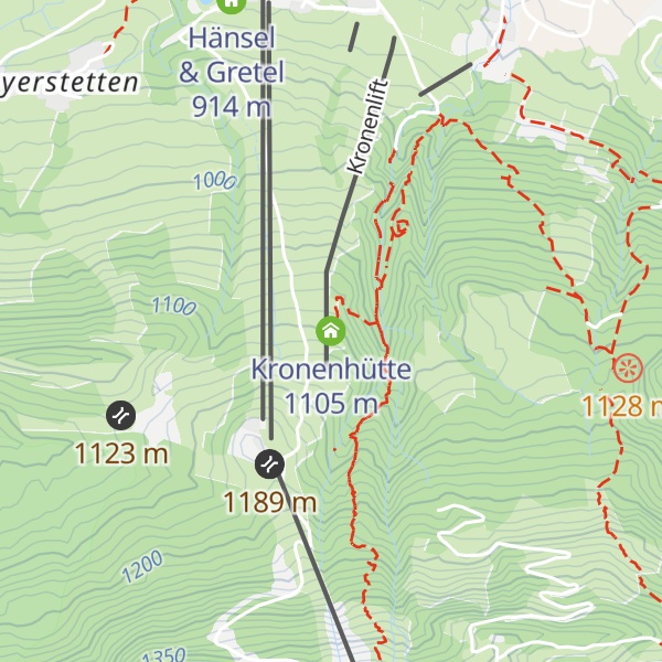 Map of Kronenhütte
