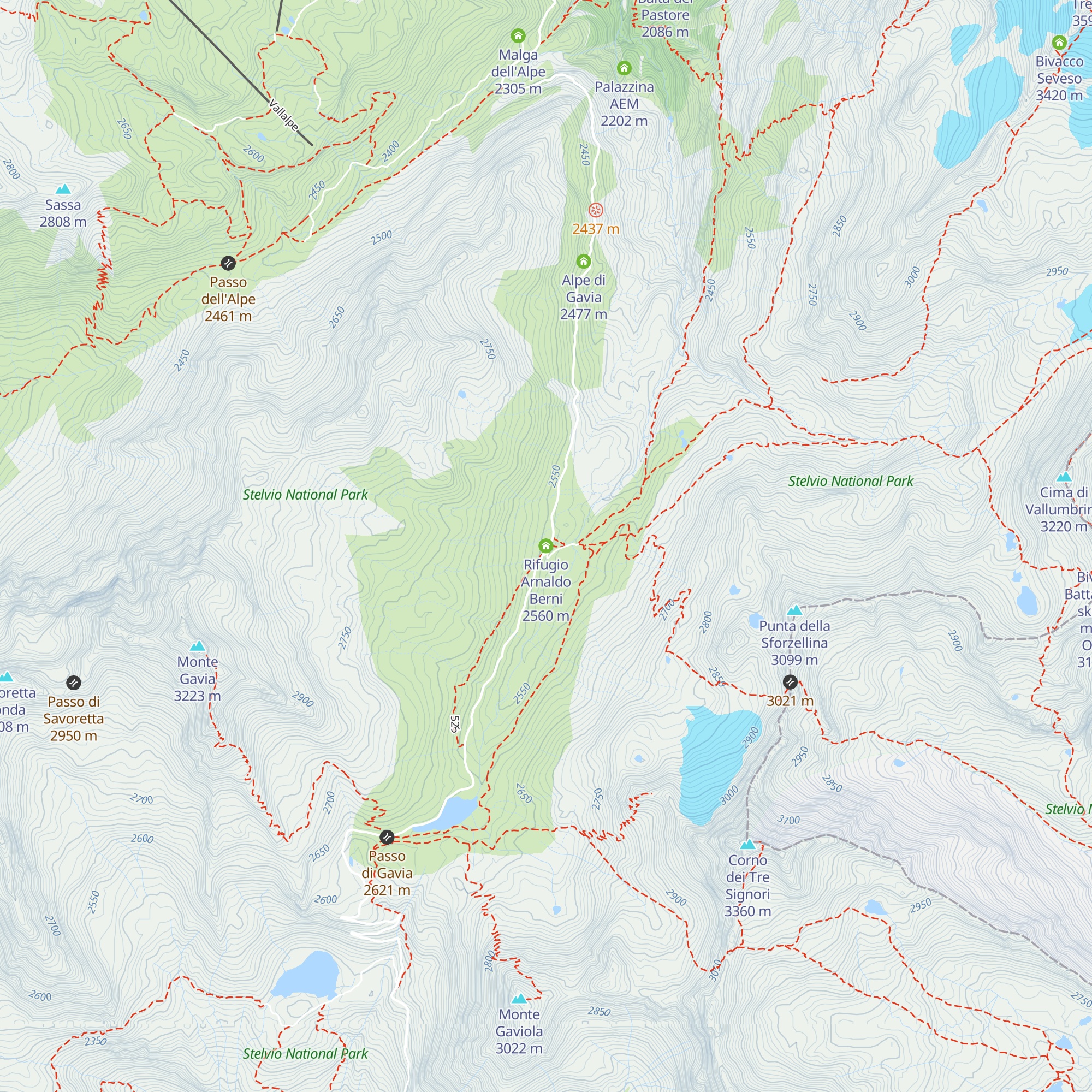 Rifugio Arnaldo Berni map