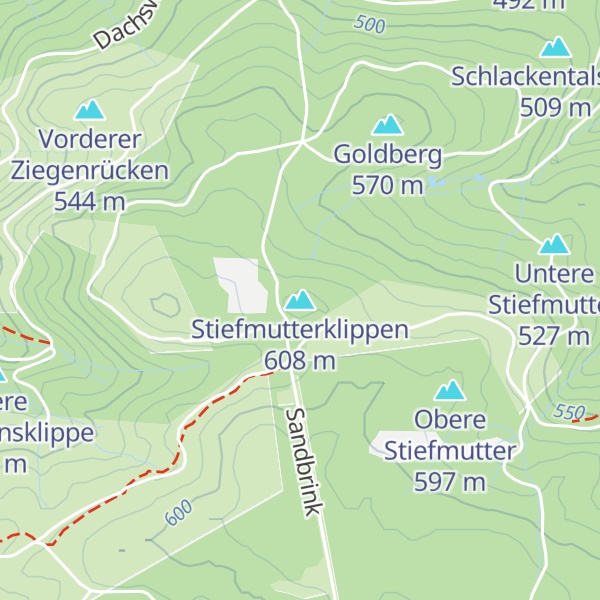 Map of Stiefmutterklippen