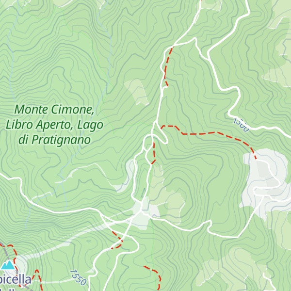 Map of Rifugio Prati fiorentini