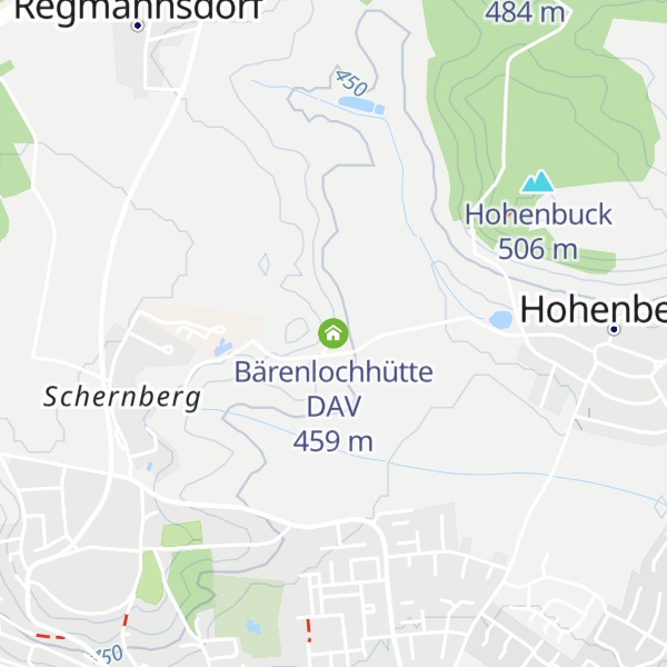 Map of Bärenlochhütte DAV