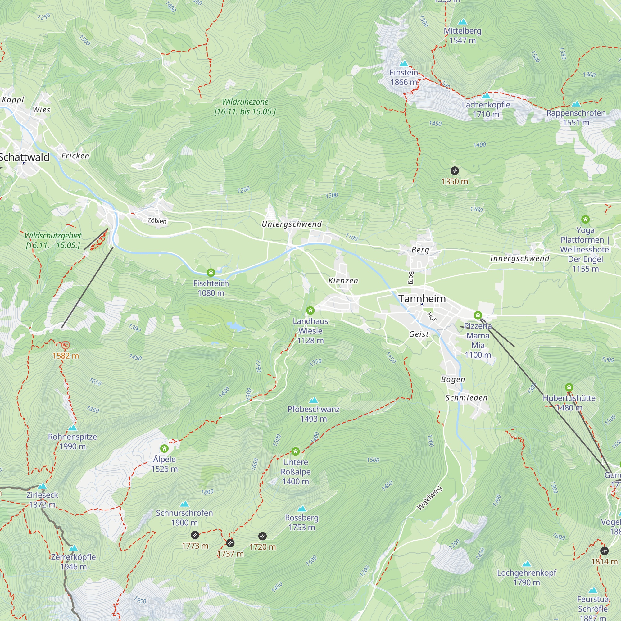 Landhaus Wiesle map