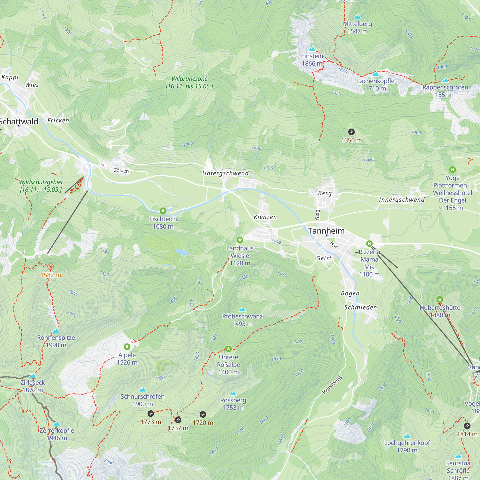 Landhaus Wiesle map