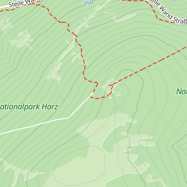 Map of Altenauer Hütte - an der Wolfswarte