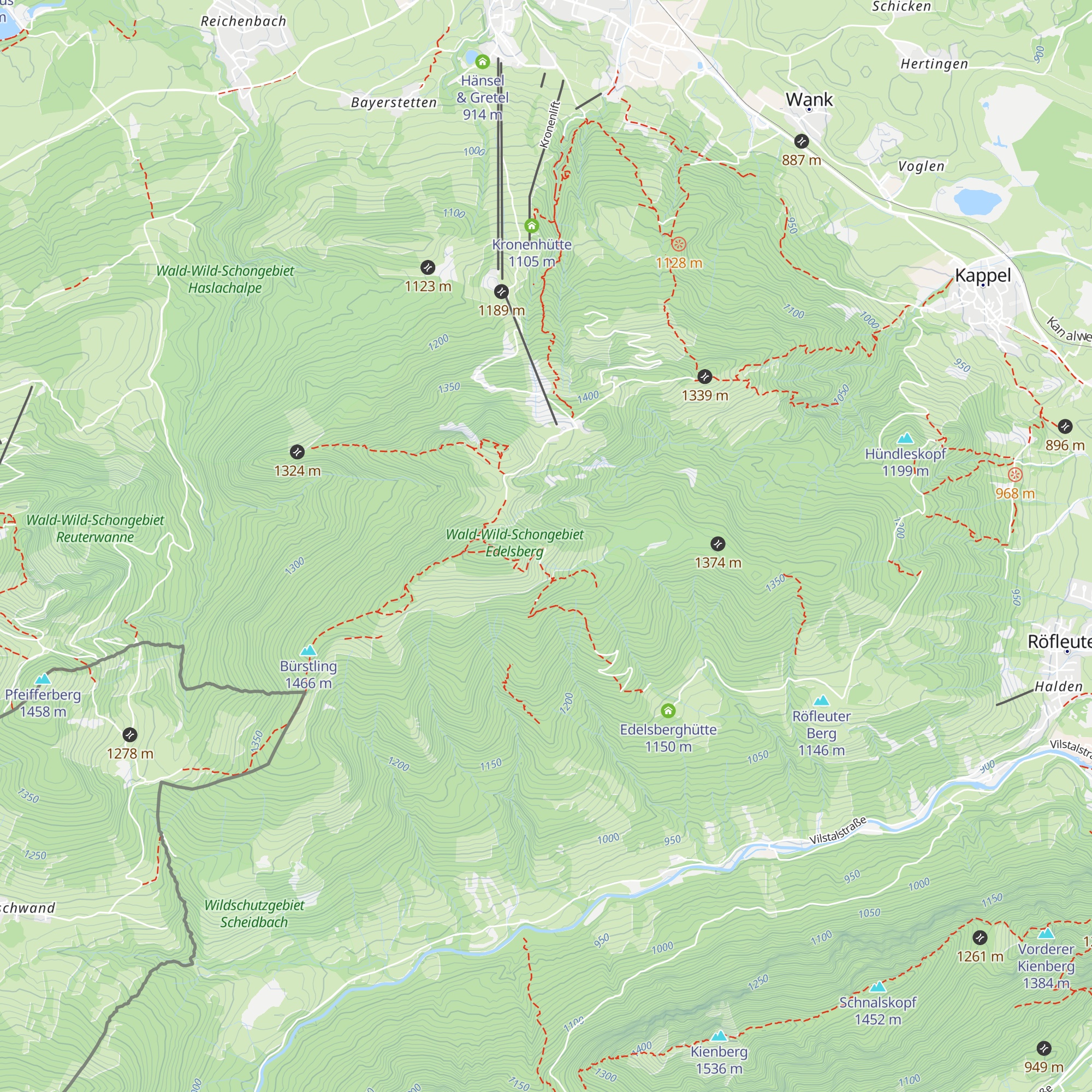 Fichtelhütte map