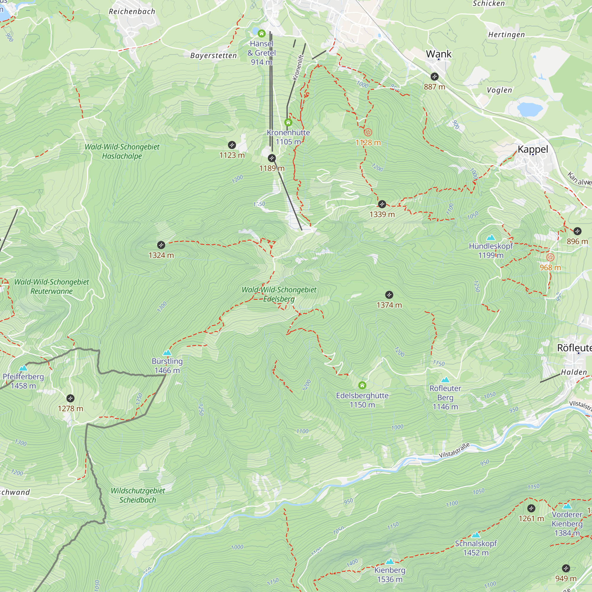 Fichtelhütte map