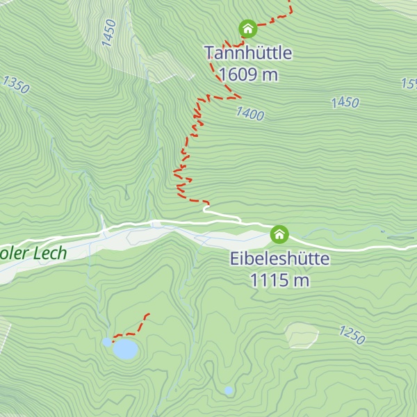 Map of Hassenteufelhütte