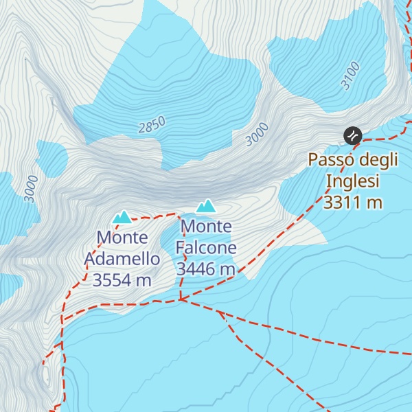 Map of Monte Falcone