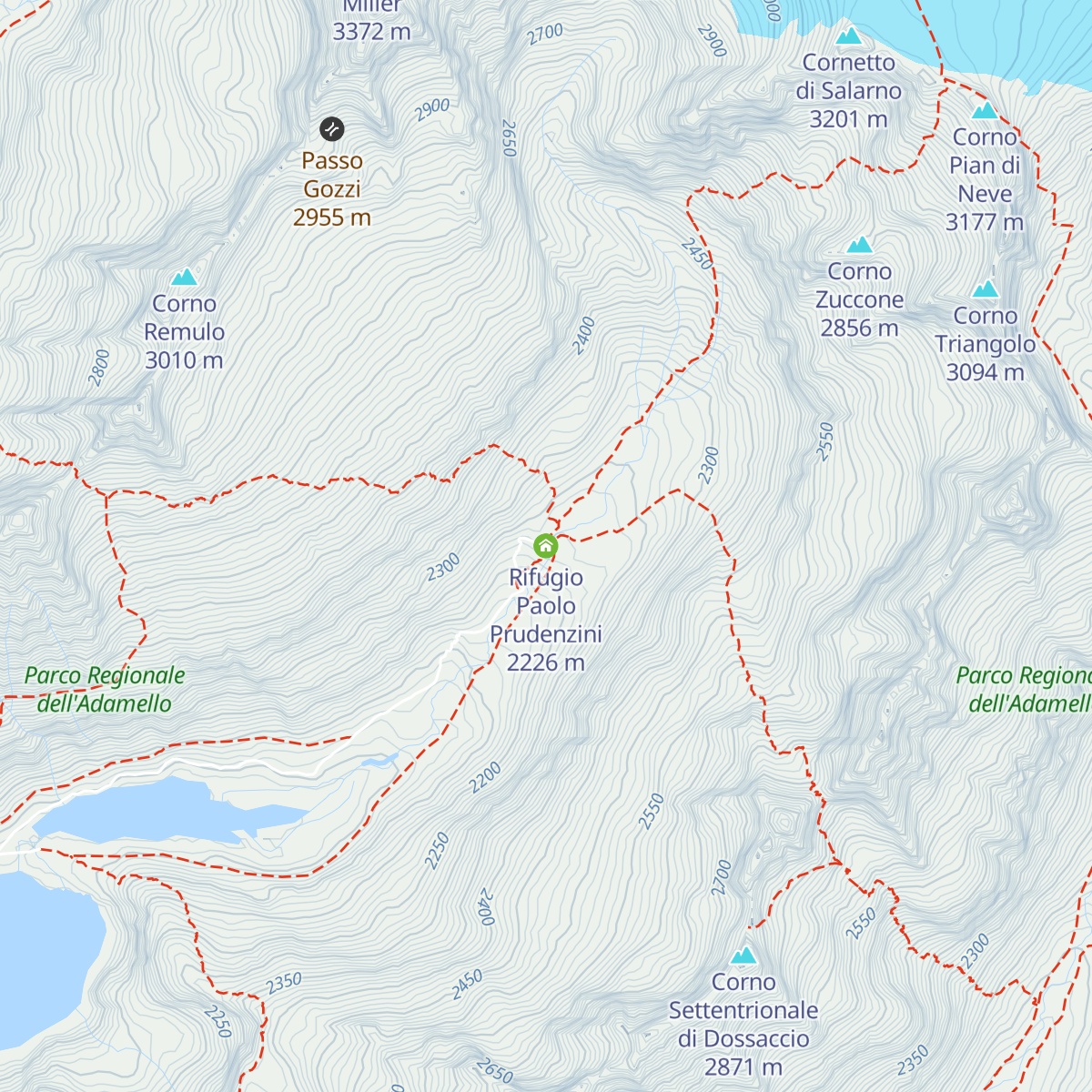 Rifugio Paolo Prudenzini map