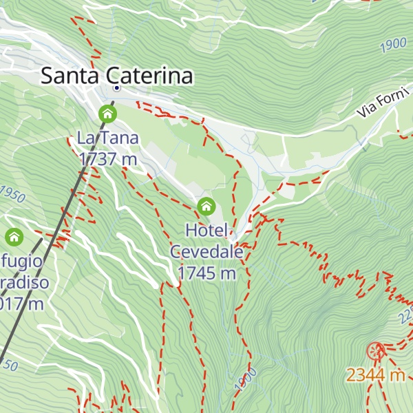 Map of Hotel Cevedale