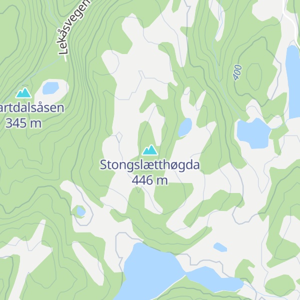 Map of Stongslætthøgda