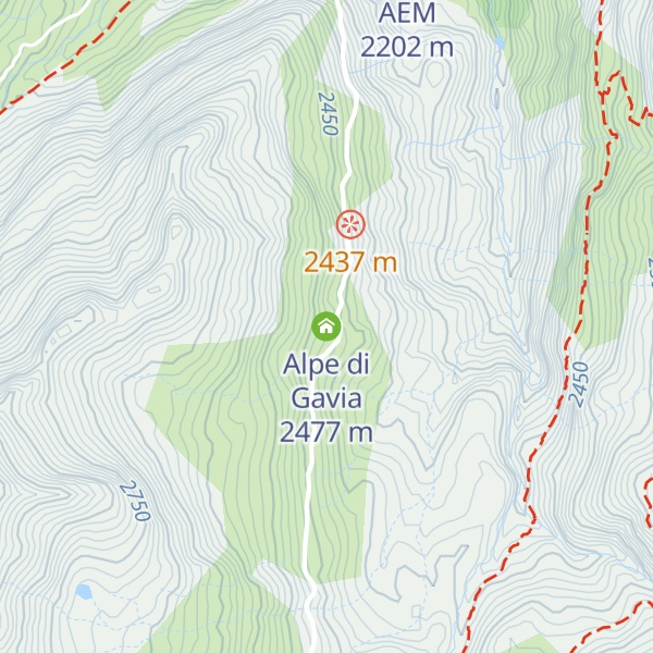 Map of Alpe di Gavia