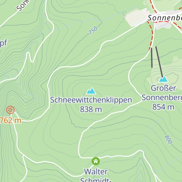 Map of Schneewittchenklippen