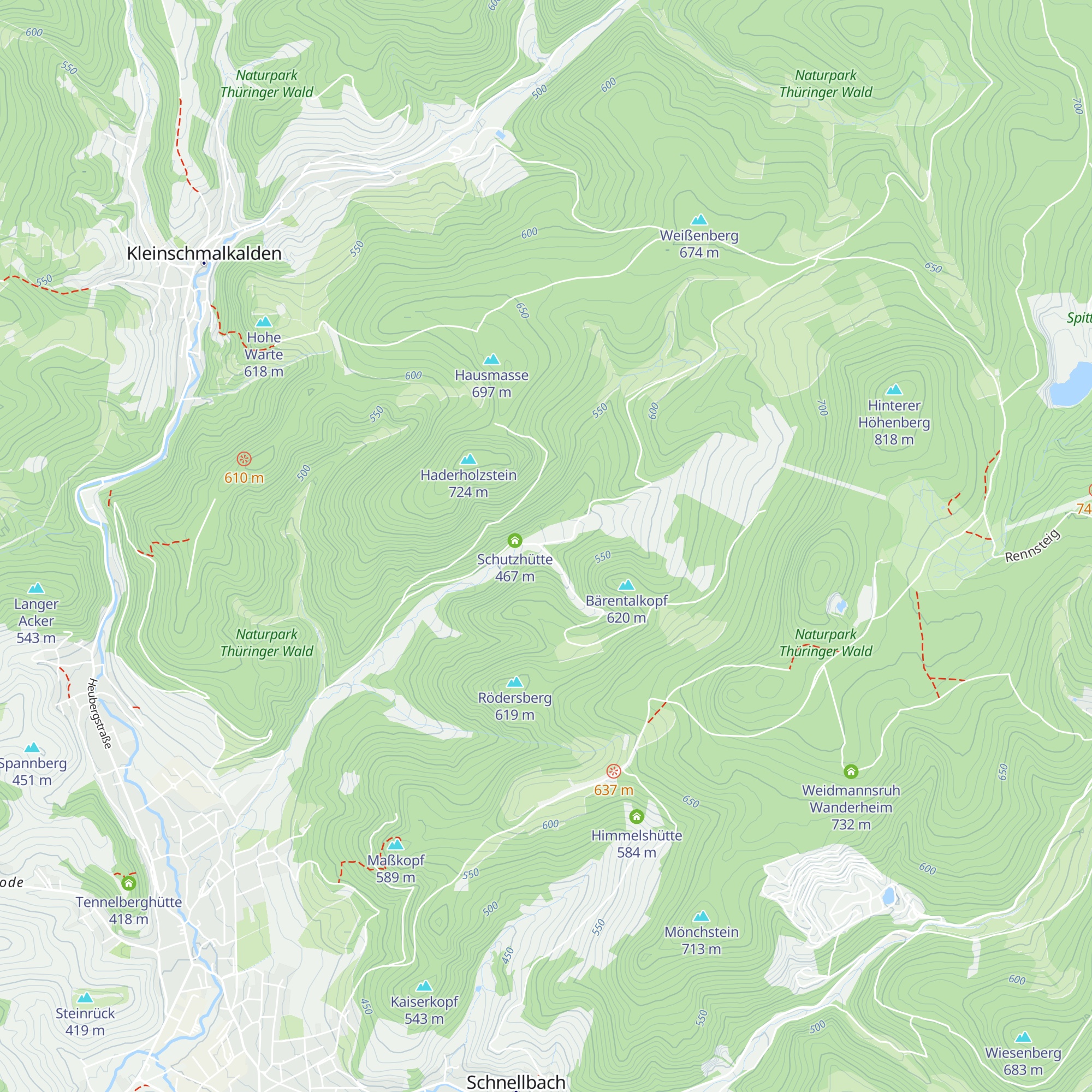 Schutzhütte Bärental map