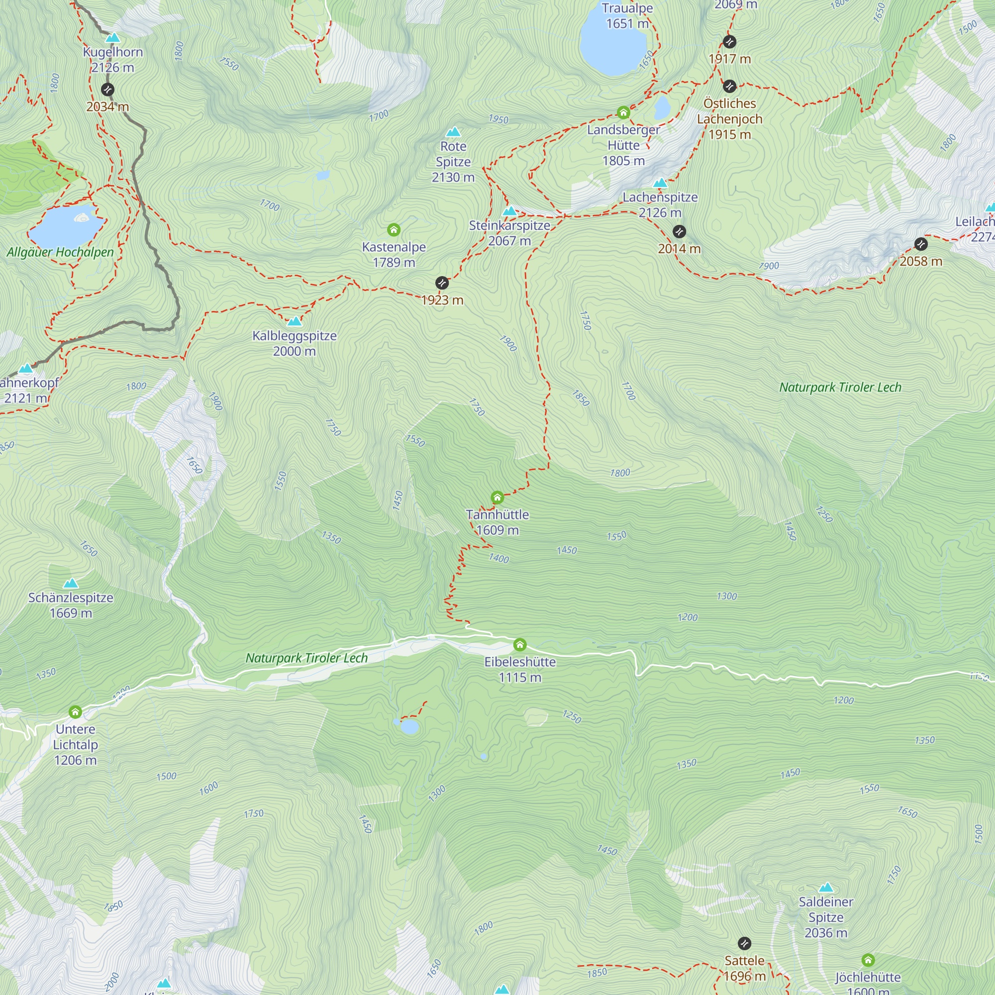 Tannhüttle map