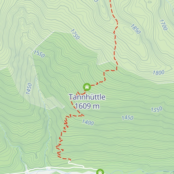 Map of Tannhüttle