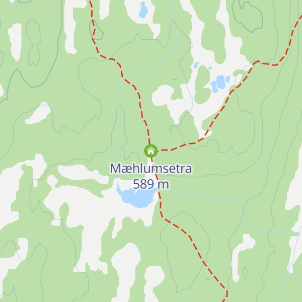 Map of Mæhlumsetra