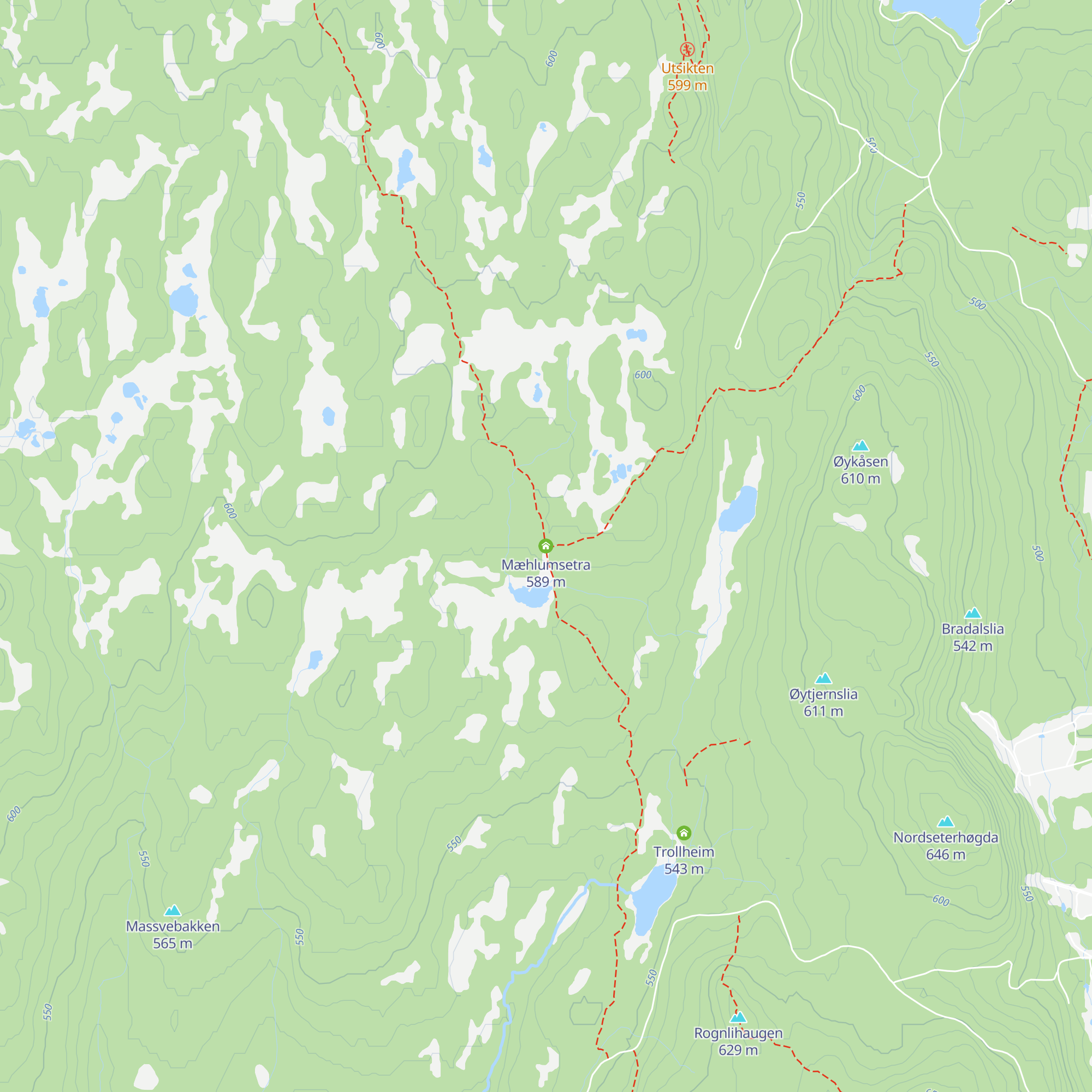 Mæhlumsetra map
