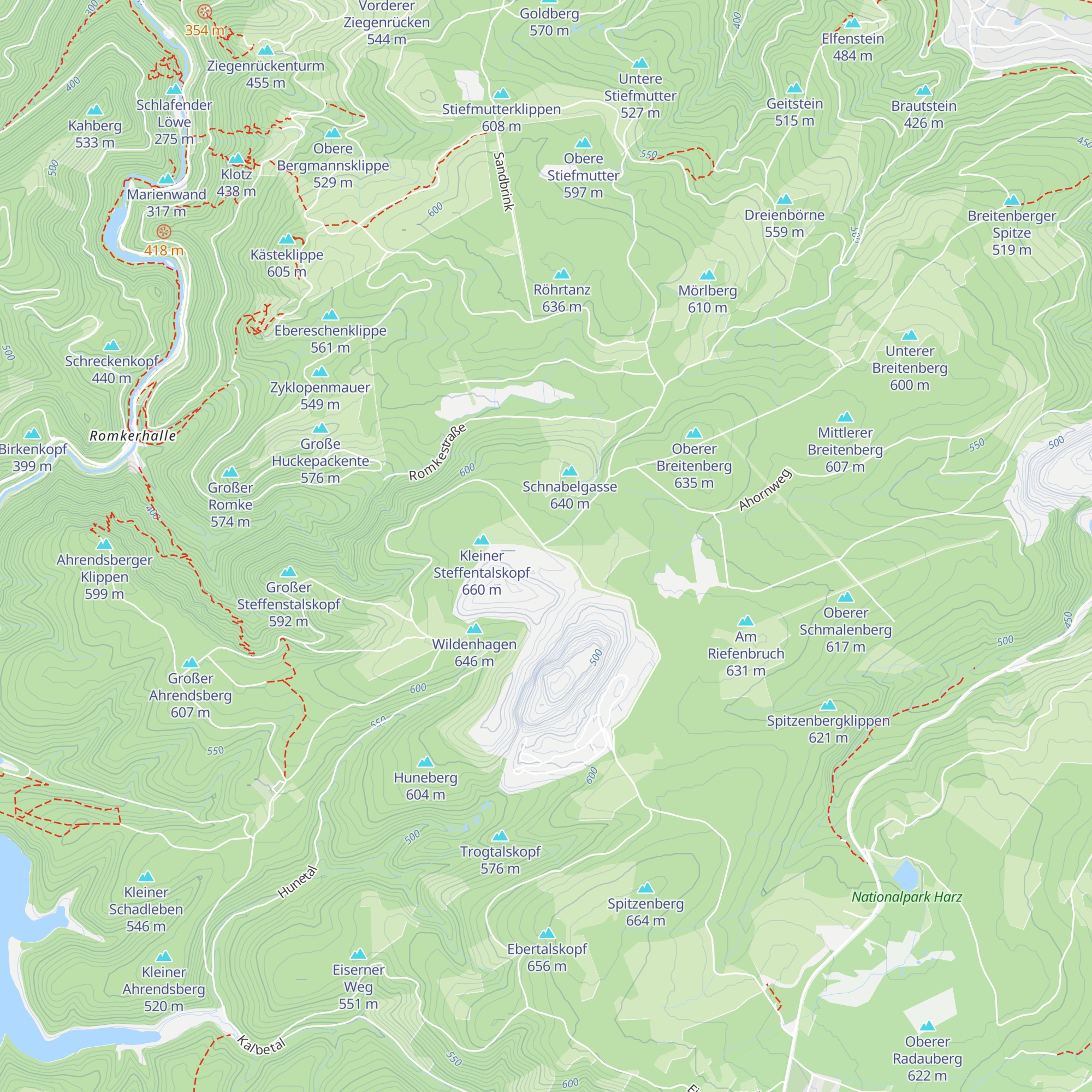 Brockenblickhütte map