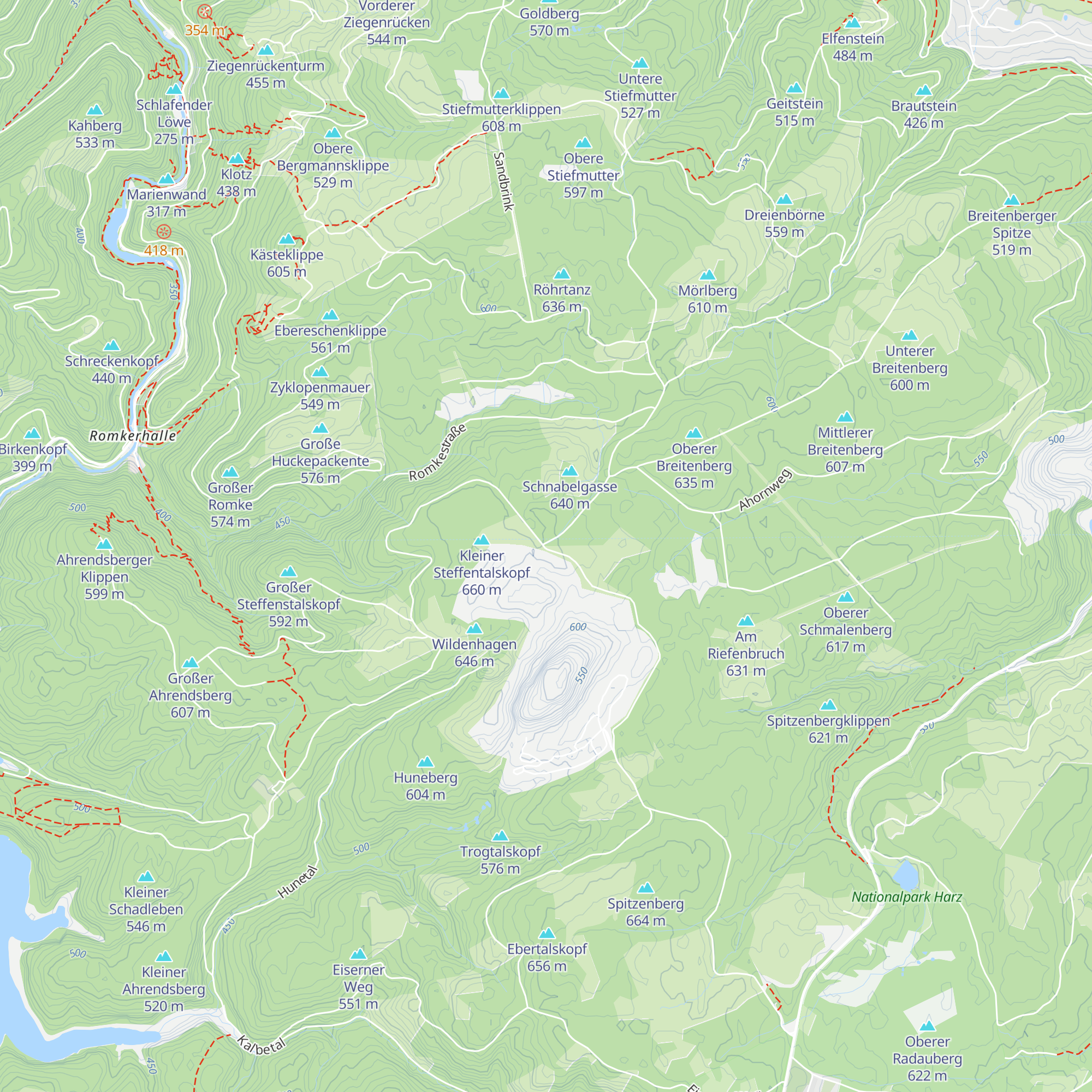 Brockenblickhütte map