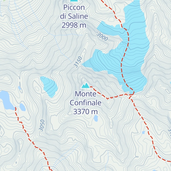 Map of Monte Confinale