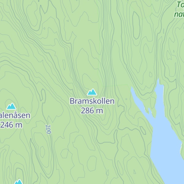 Map of Bramskollen