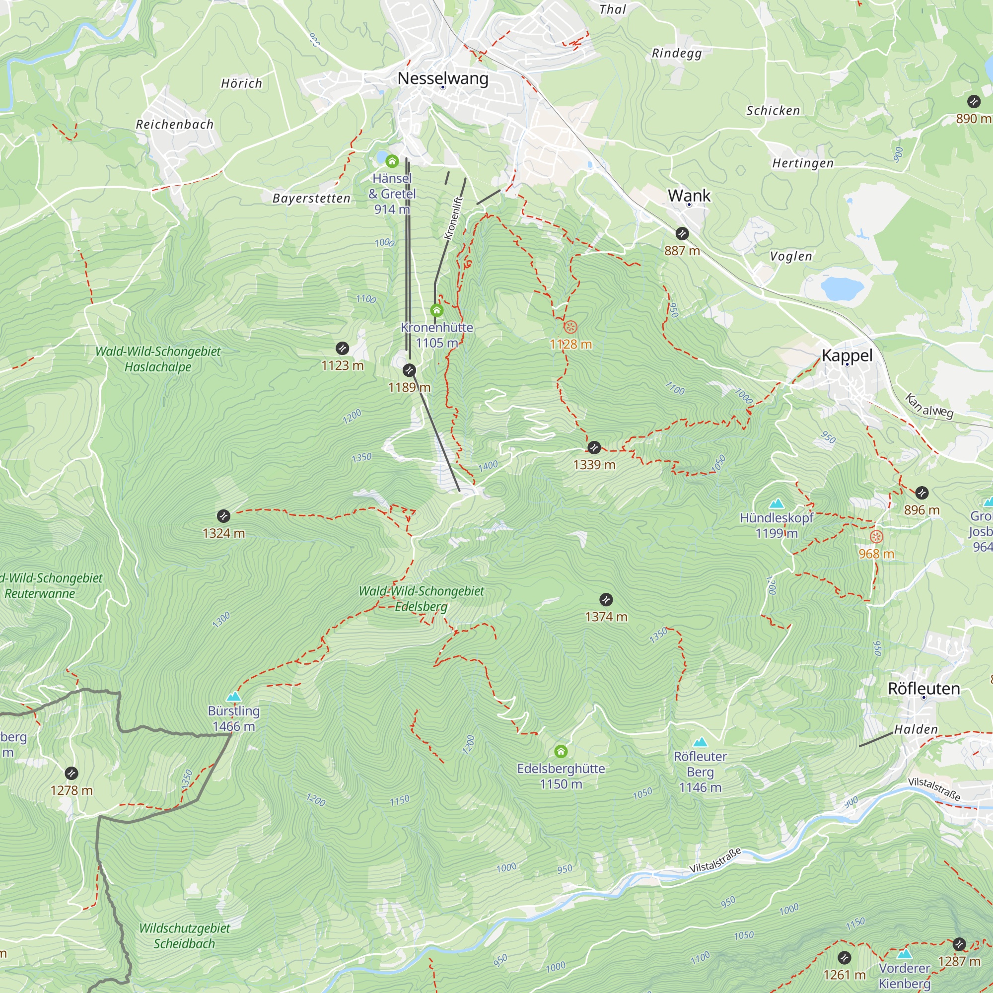 Liegehalle map