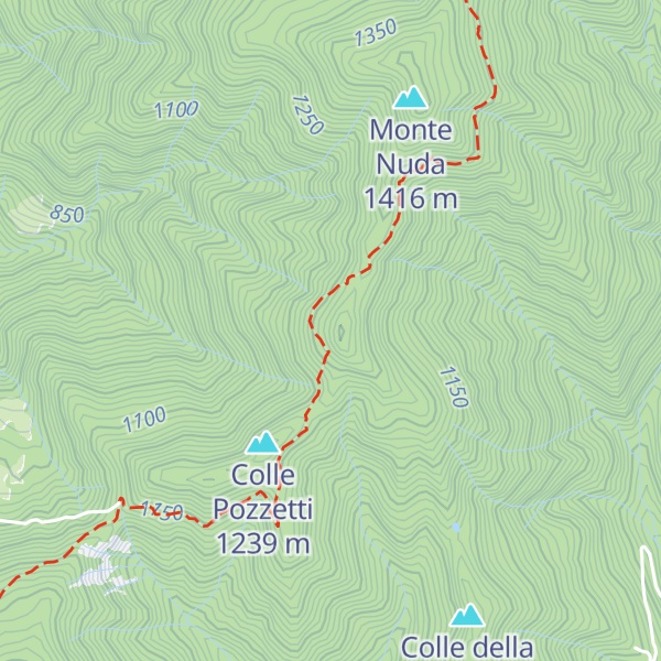Map of Monte Deltista