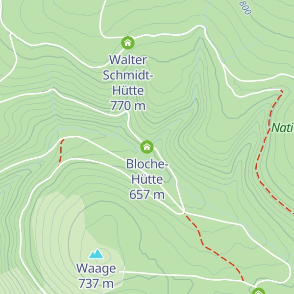 Map of Bloche-Hütte