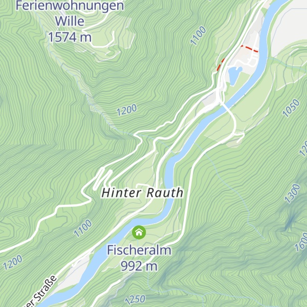 Map of Ferienwohnungen Oberhofer