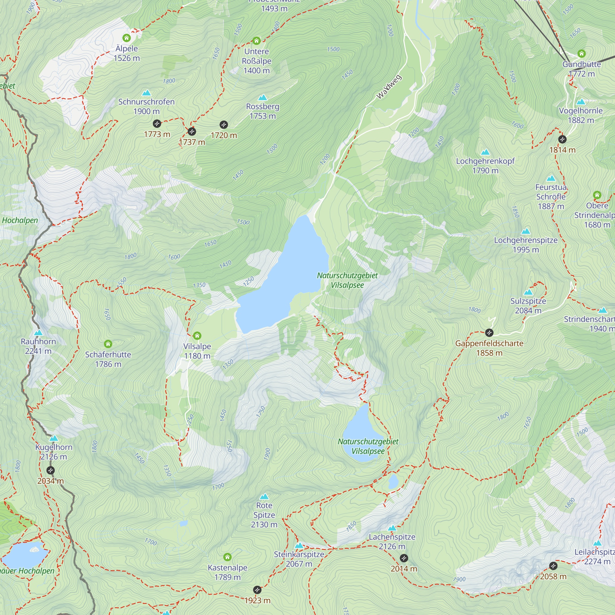 Untere Traualpe map