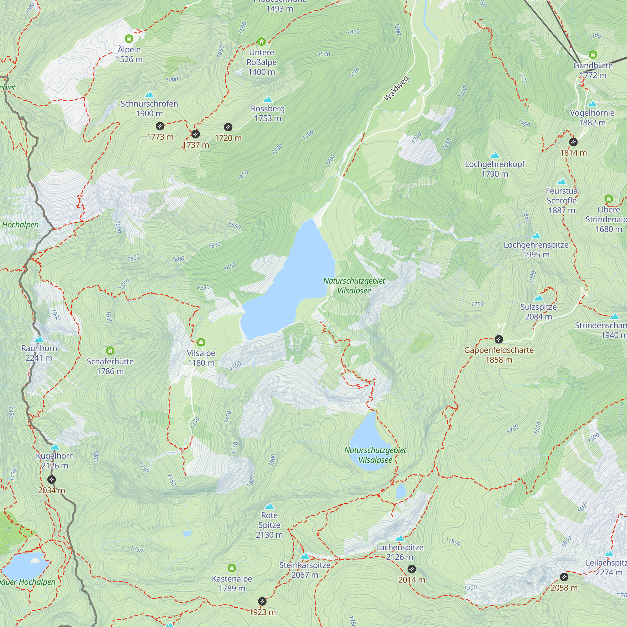 Untere Traualpe map