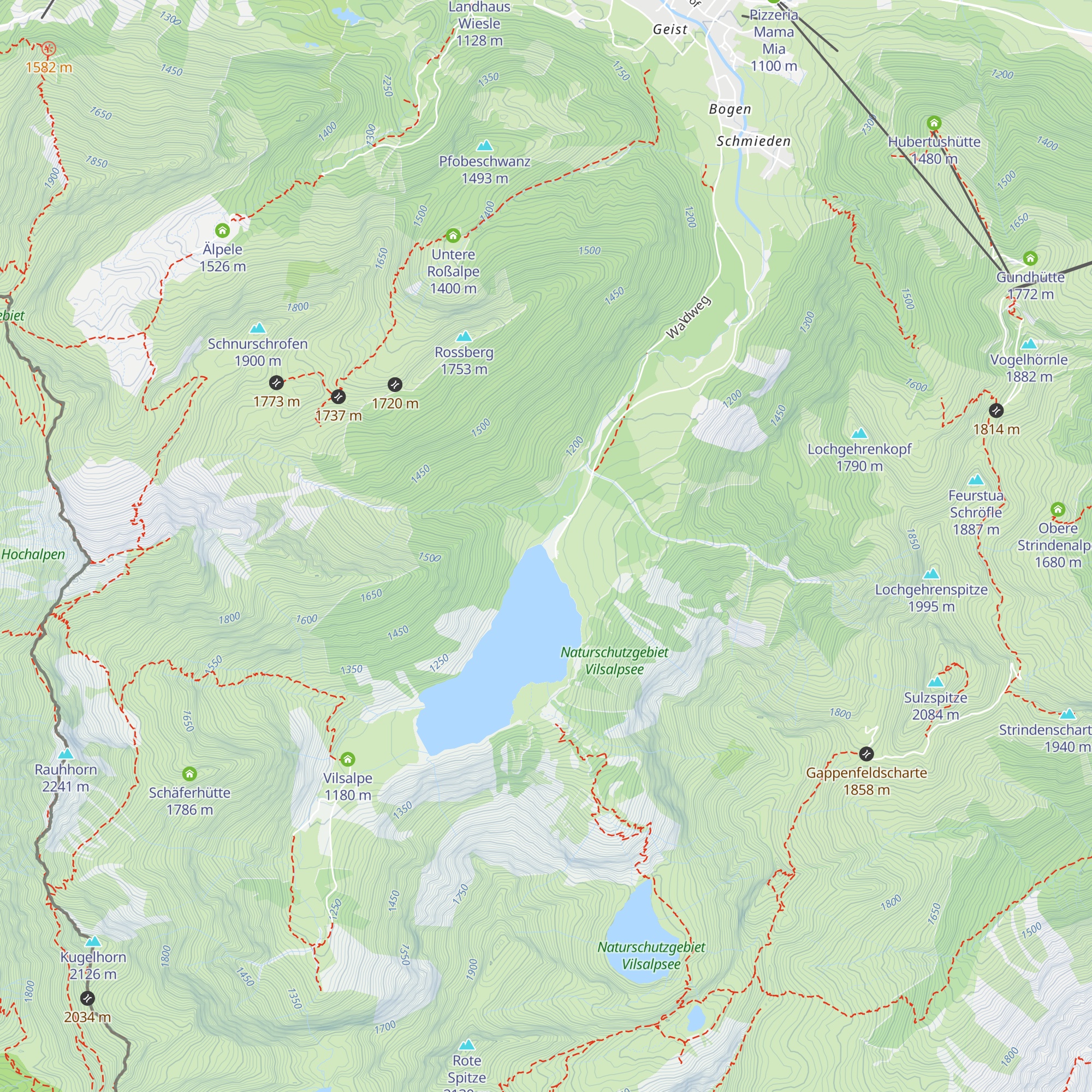 Haubentaucher map