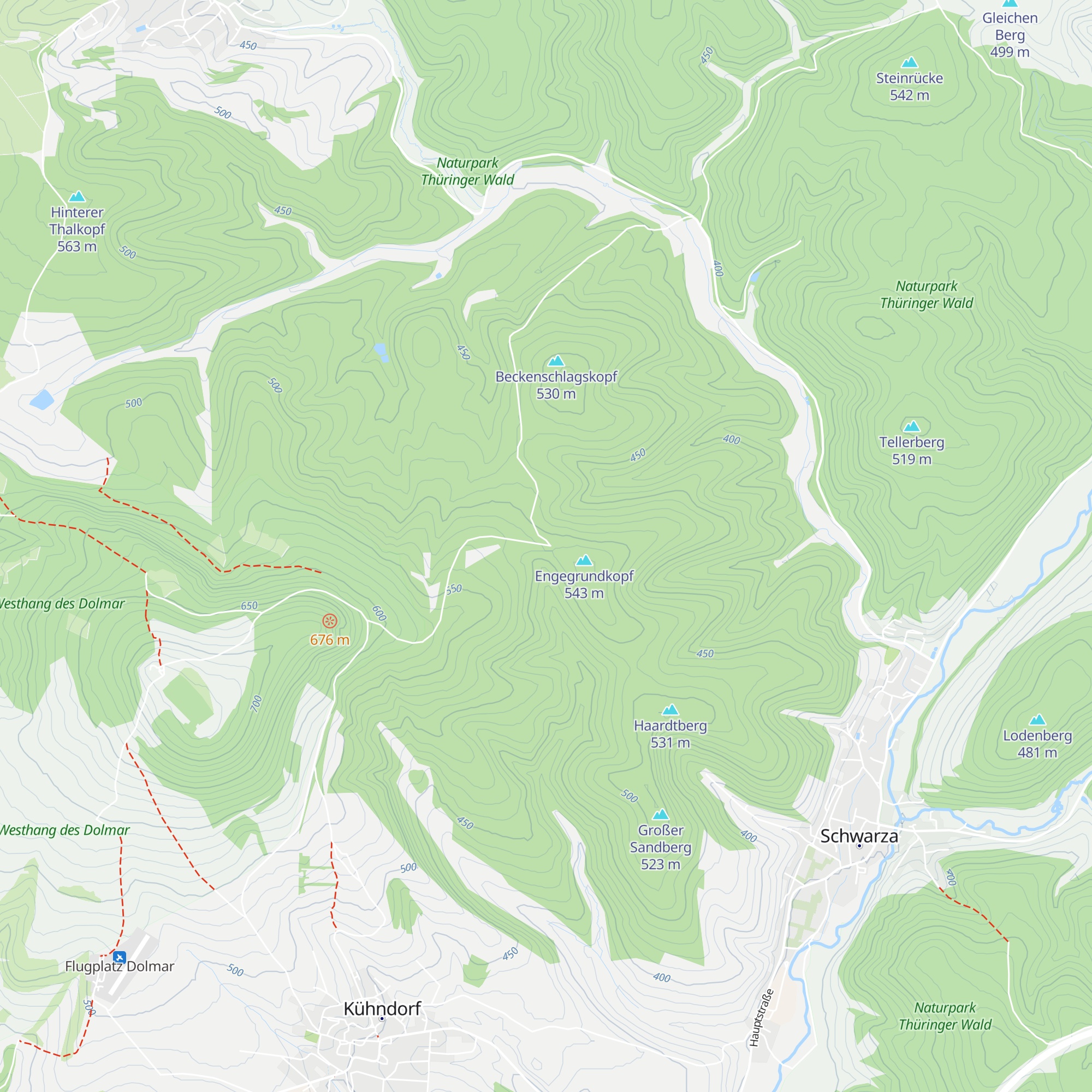 Schutzhütte Haardt map