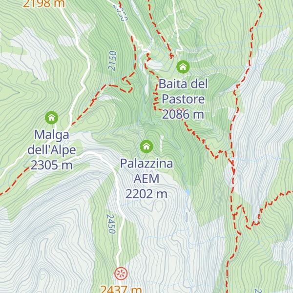 Map of Palazzina AEM