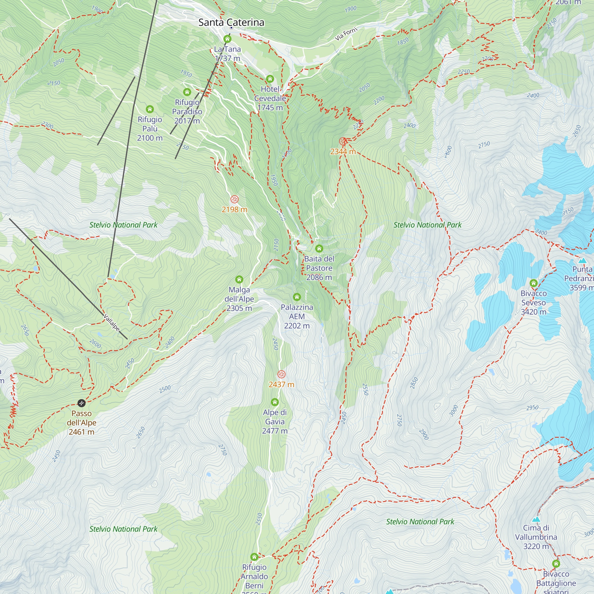 Palazzina AEM map