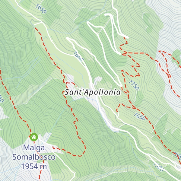Map of Albergo Passo Pietra Rossa