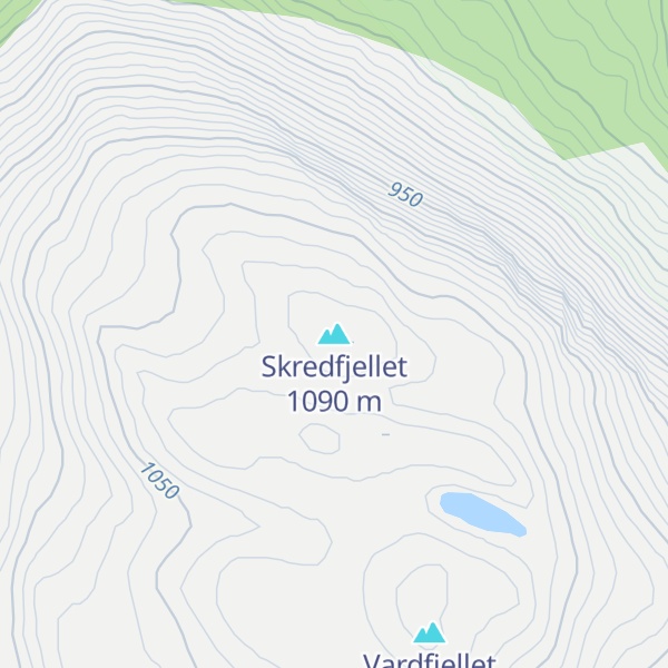 Map of Skredfjellet